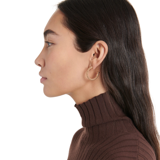 FOPE Essentials 18ct Rose Gold Small Hoop Earrings