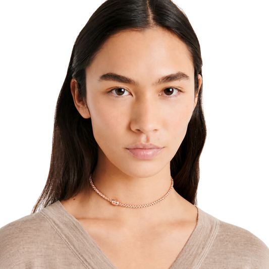 FOPE Eka 18ct Rose Gold 40cm Necklace with Diamond