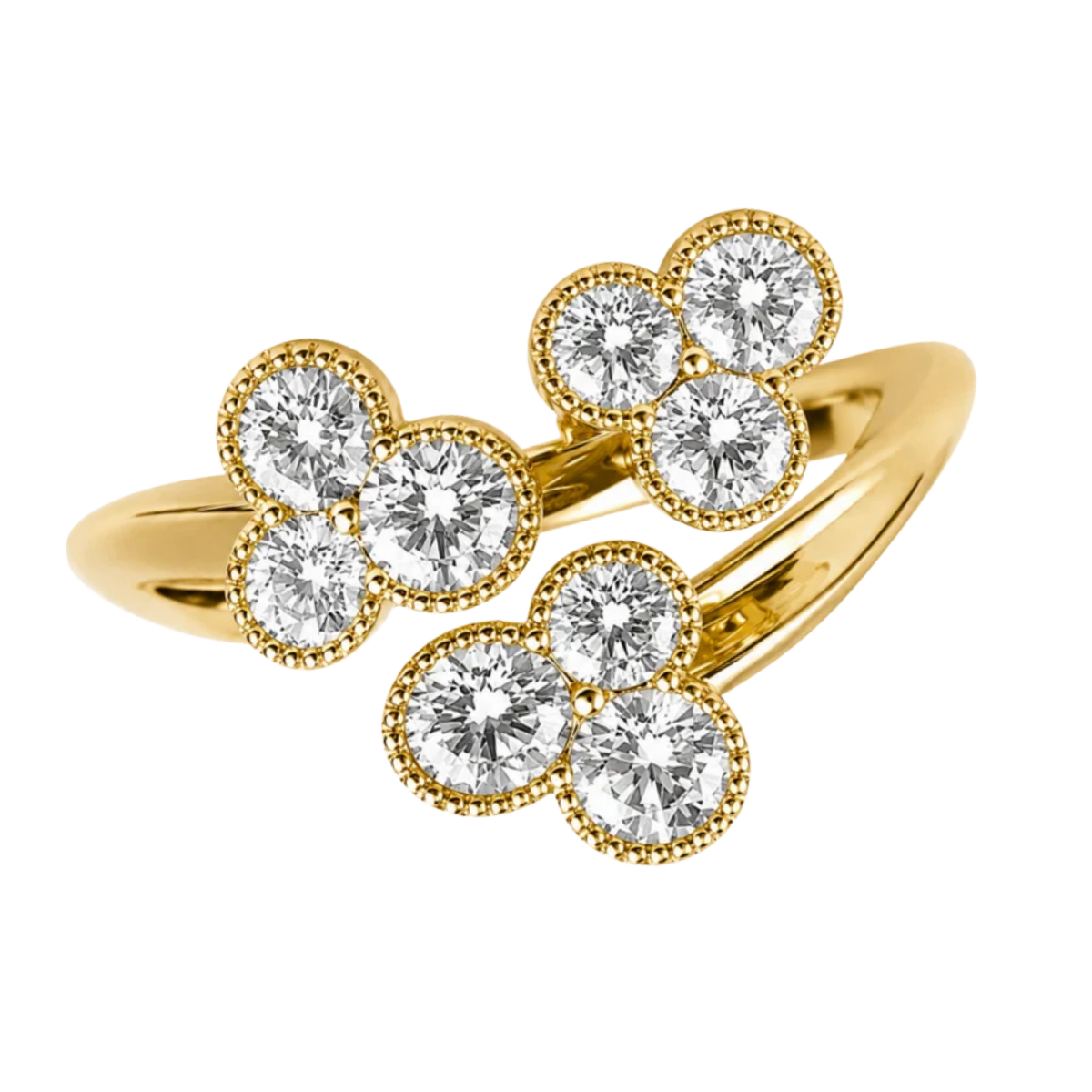 Diamond Cluster Ring in 18ct Yellow Gold on The Lister Horsfall Website