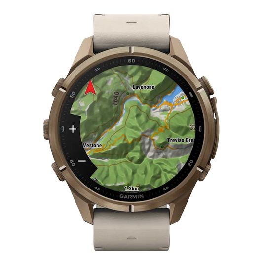 Garmin fēnix 9 Pro inReach 43mm Autumn Gold Titanium Leather Smartwatch