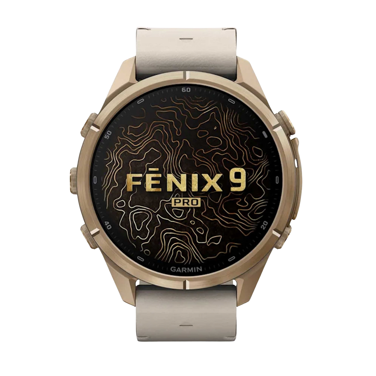 Garmin fēnix 9 Pro inReach 43mm Autumn Gold Titanium Leather Smartwatch smart watch