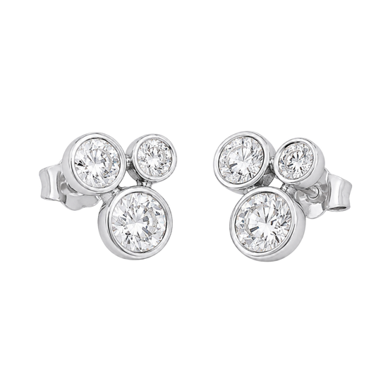 Diamond Bubble Stud Earrings in 18ct White Gold offer a modern take on classic diamond jewellery