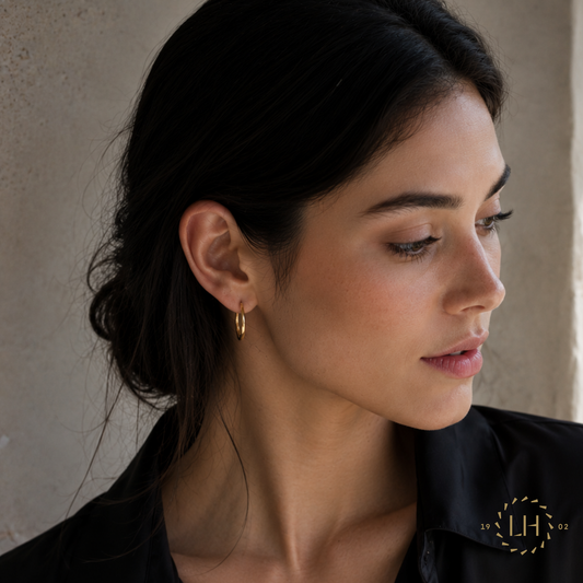24mm Hoop Earrings in 18ct Yellow Gold