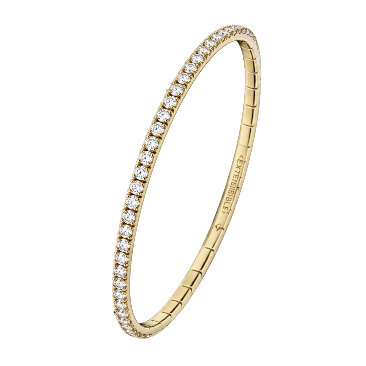 Extensible Tennis 18ct Yellow Gold 2.30ct Diamond Bracelet
