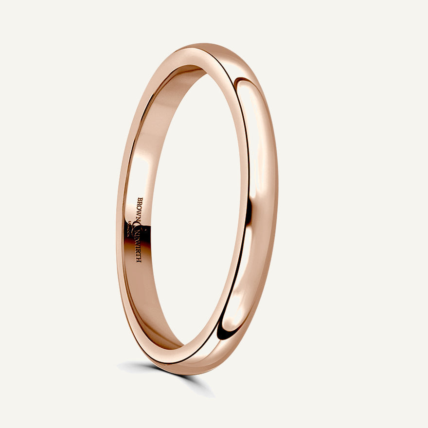 Gents D-Shape Wedding Ring