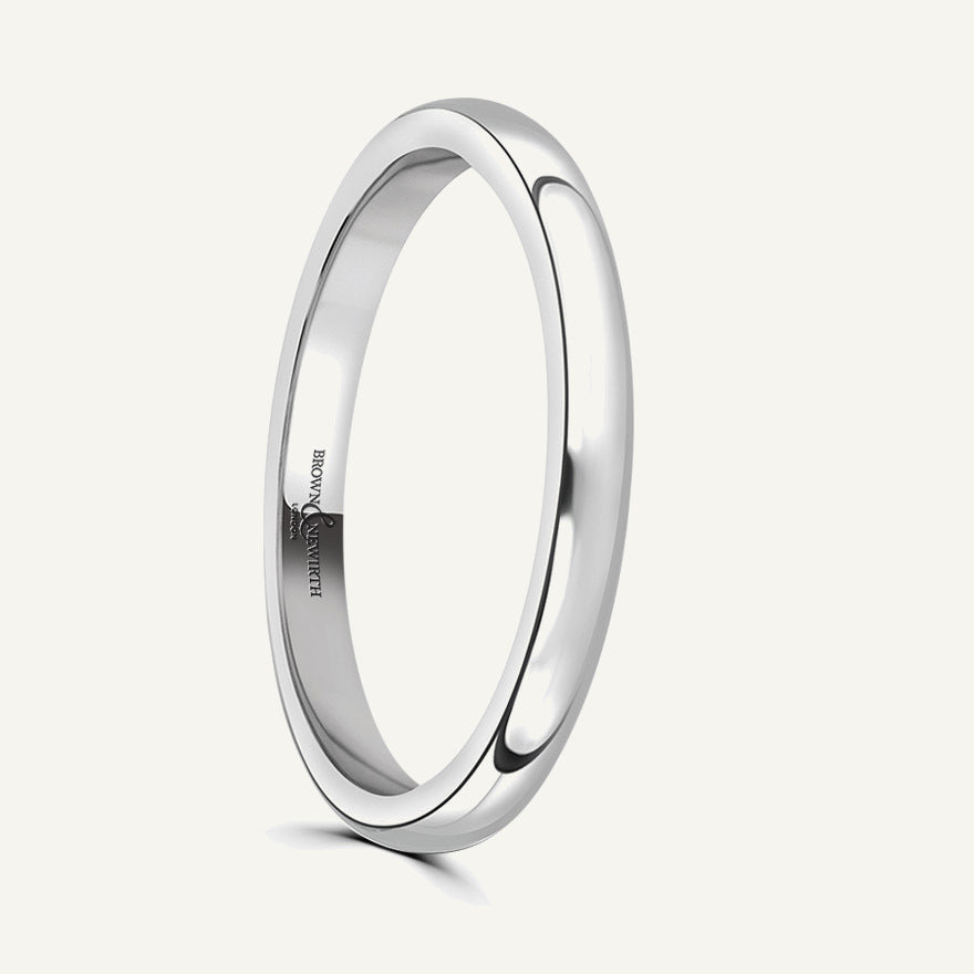 Gents D-Shape Wedding Ring