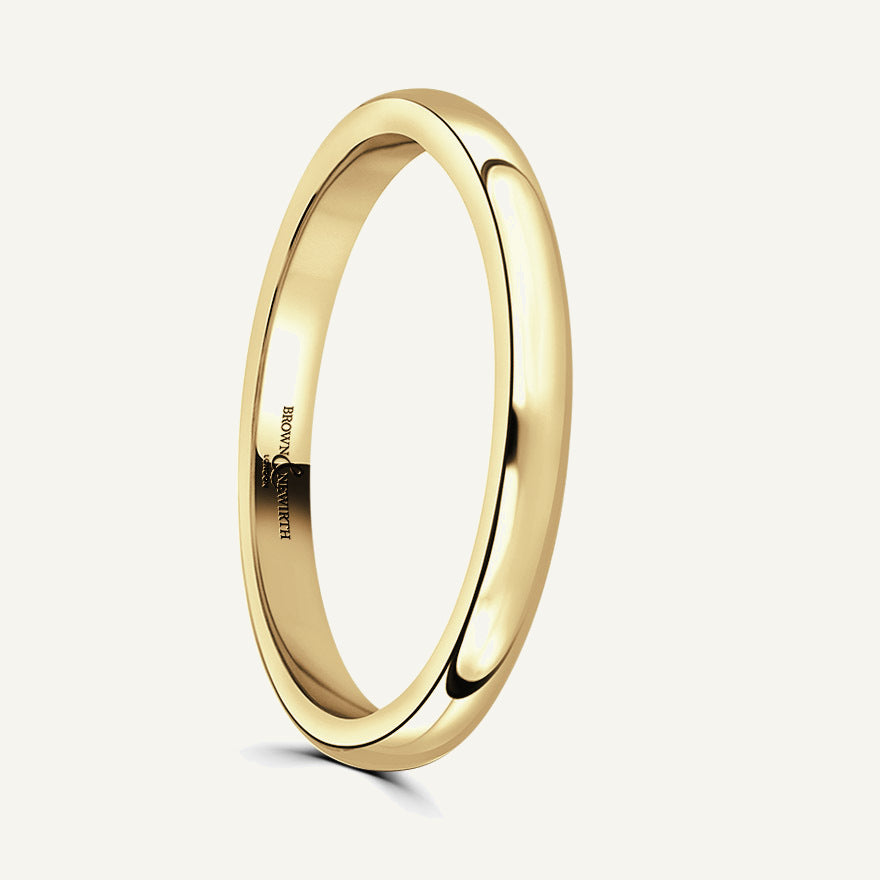 Ladies D-Shape Wedding Ring