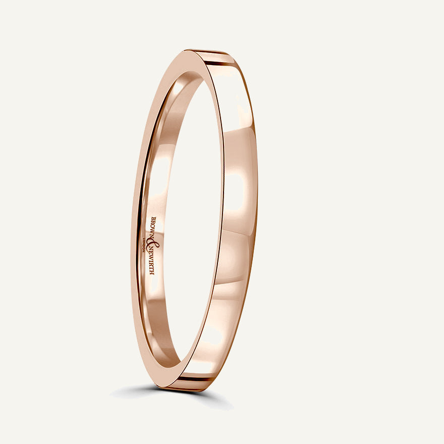 Gents Flat Court Wedding Ring