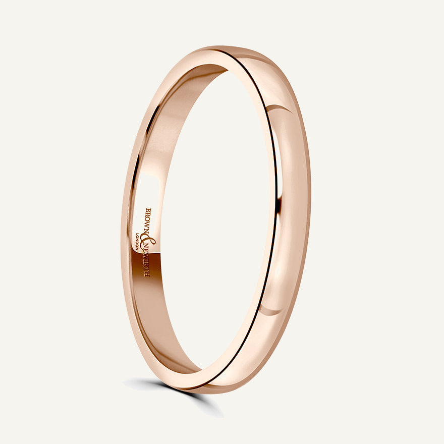Ladies Modern Court Wedding Ring