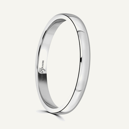 Ladies Modern Court Wedding Ring