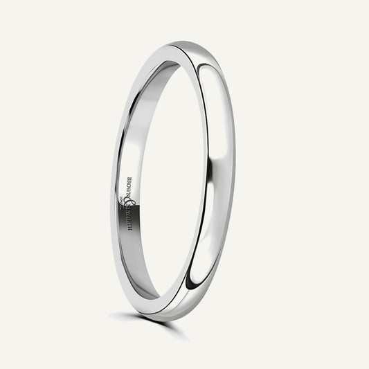 Ladies D-Shape Wedding Ring