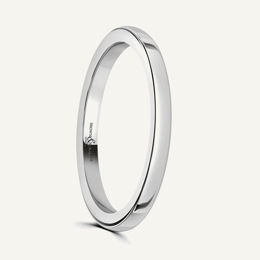 Ladies D-Shape Wedding Ring