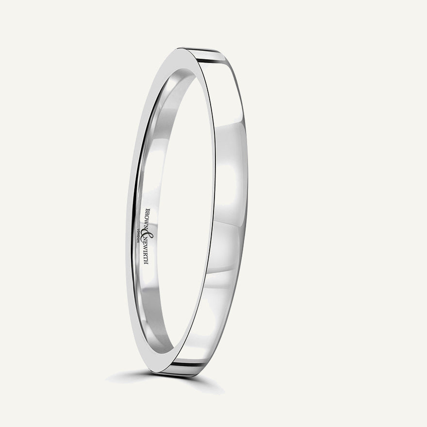 Gents Flat Court Wedding Ring