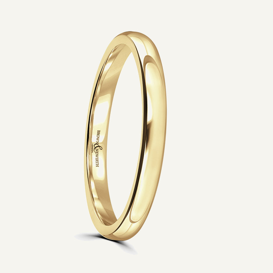 Ladies Softened Court Wedding Ring
