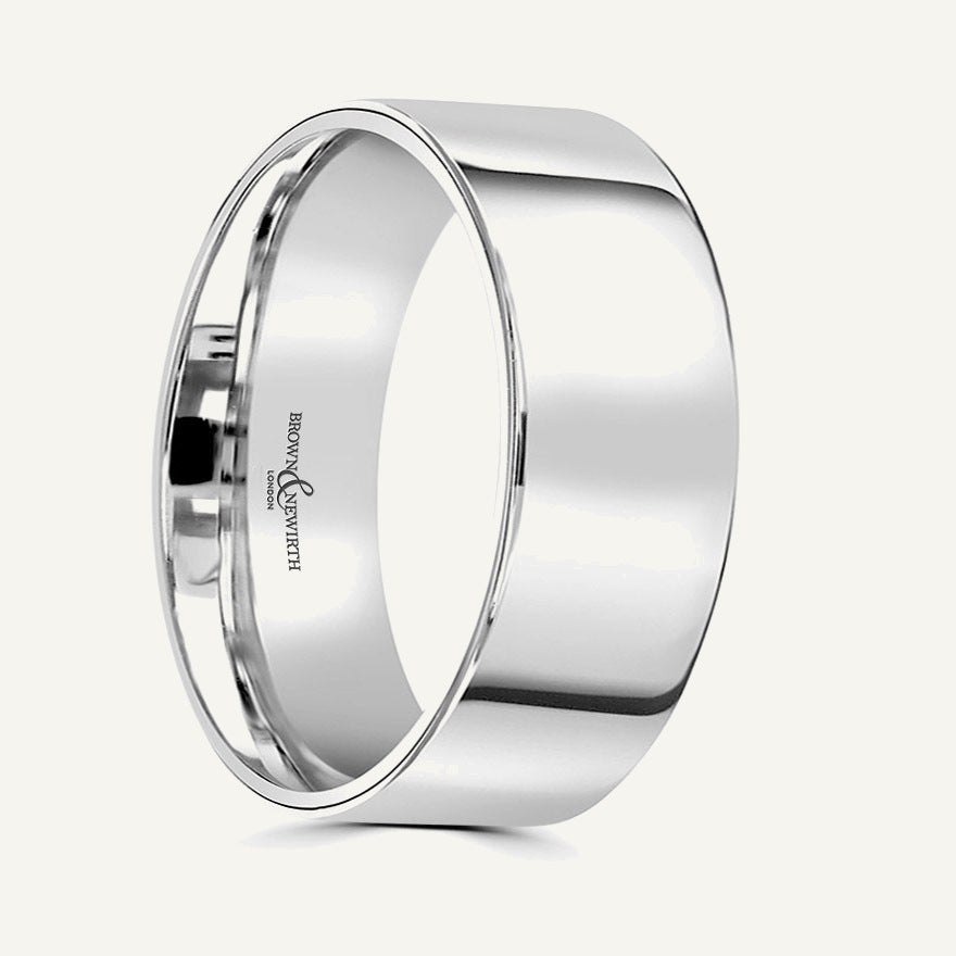 Gents Flat Court Wedding Ring