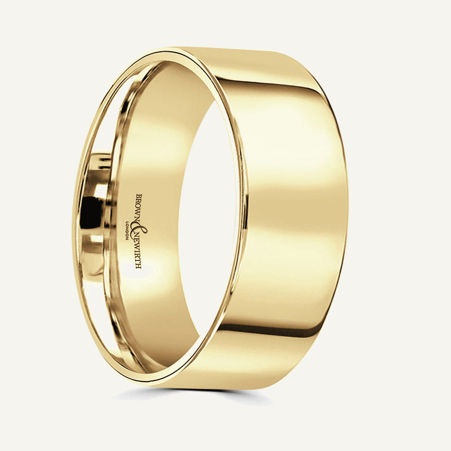 Gents Flat Court Wedding Ring