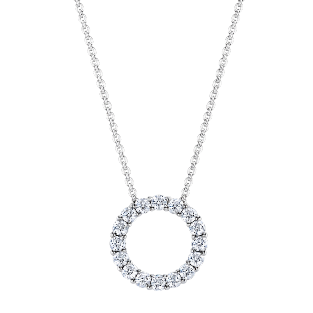 Timeless and elegant, this Medium Brilliant Cut Diamond Set Pendant in 18ct White Gold is a beautifully understated expression of luxury.
