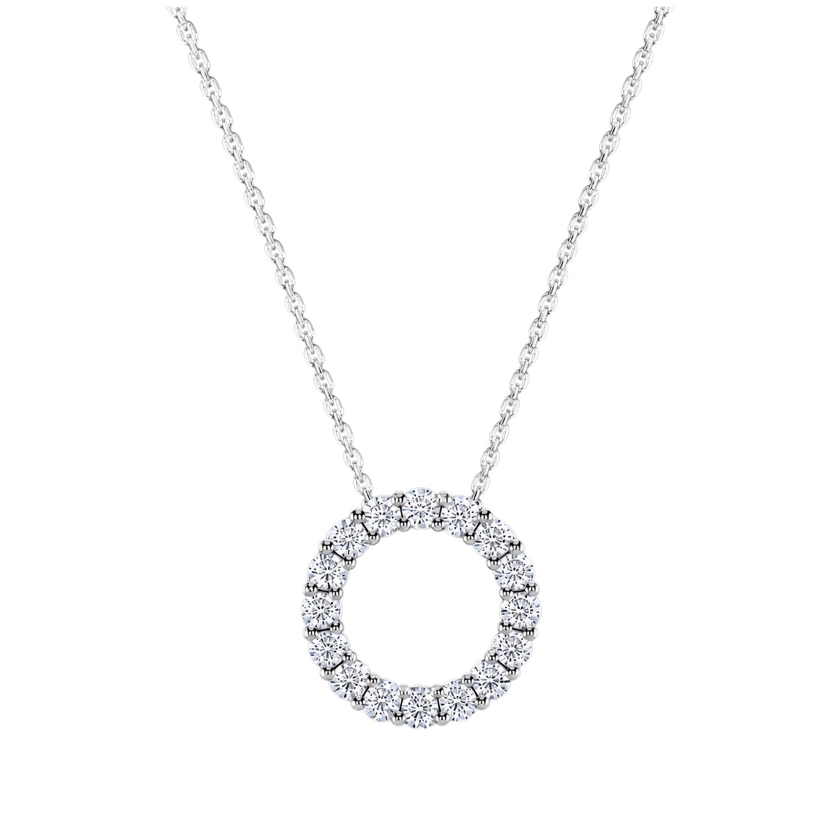 Timeless and elegant, this Medium Brilliant Cut Diamond Set Pendant in 18ct White Gold is a beautifully understated expression of luxury.
