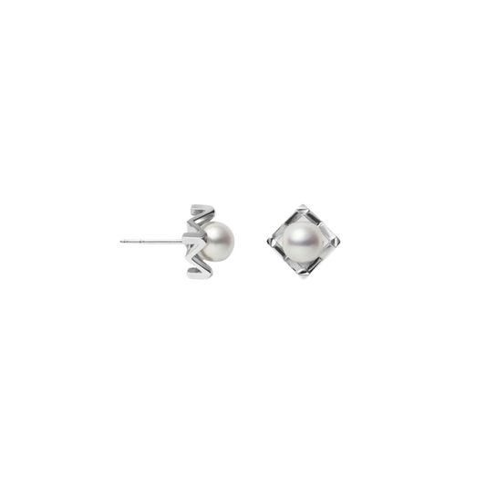Mikimoto M Collection 6.25mm Akoya Cultured Pearl Stud Earrings in 18ct White Gold