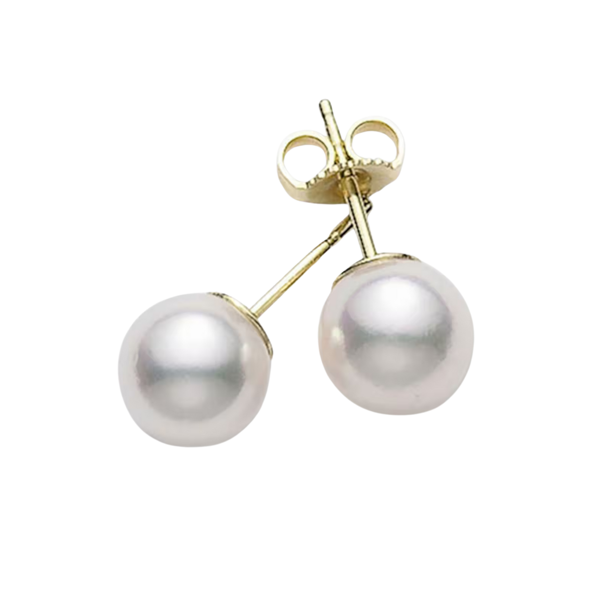 Mikimoto Classic Collection 7mm Grade AAA Akoya Pearl Stud Earrings in 18ct Yellow Gold