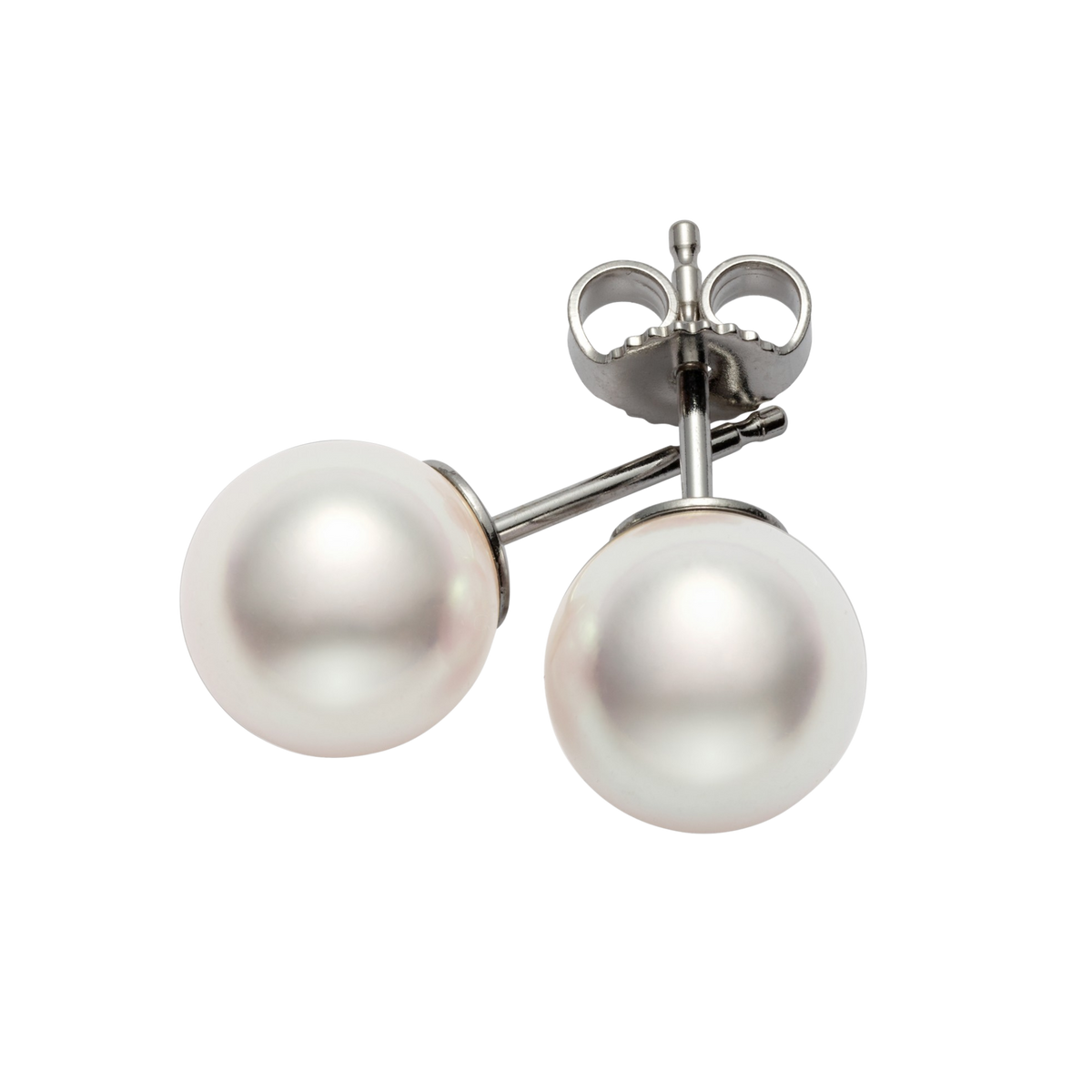 Mikimoto Classic Collection 7mm Grade AA Akoya Pearl Stud Earrings in 18ct White Gold