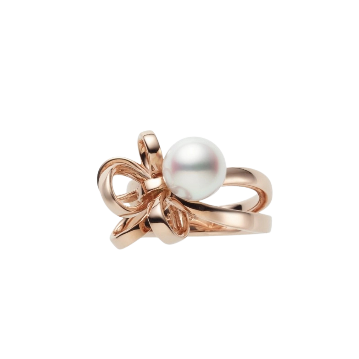 Mikimoto Jeux de Rubans 8.5mm Akoya Cultured Pearl Ring in 18ct Rose Gold