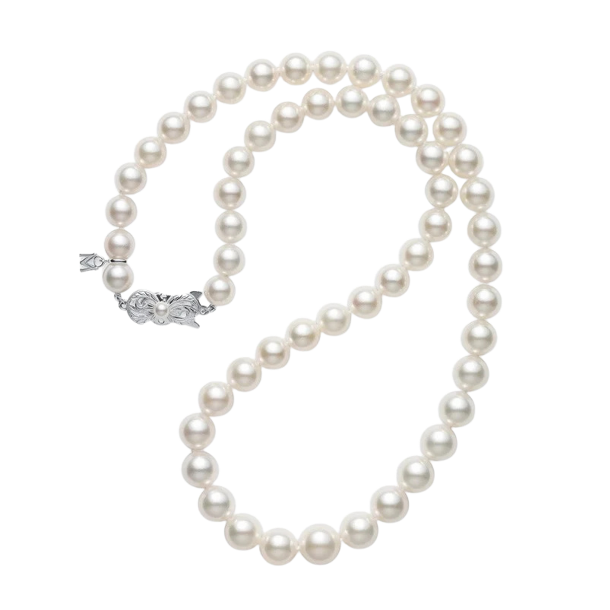 Mikimoto 7mm Akoya Cultured Pearl Strand Necklace in 18ct White Gold