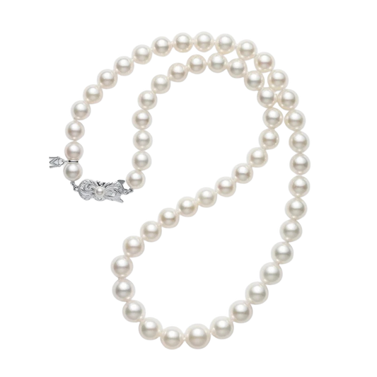 Mikimoto 7mm Akoya Cultured Pearl Strand Necklace in 18ct White Gold
