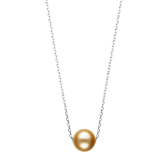 Mikimoto Golden South Sea Cultured Pearl Pendant in 18ct Yellow Gold
