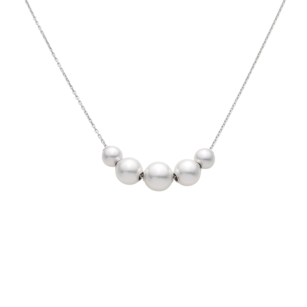 Mikimoto Pearls in Motion Akoya Cultured Pearl Pendant in 18ct White Gold