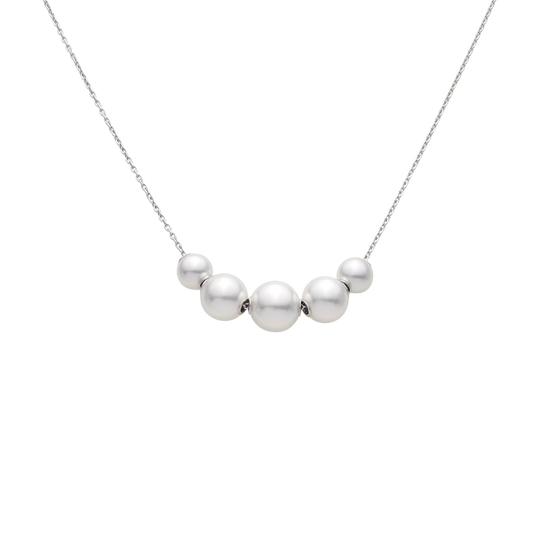 Mikimoto Pearls in Motion Akoya Cultured Pearl Pendant in 18ct White Gold