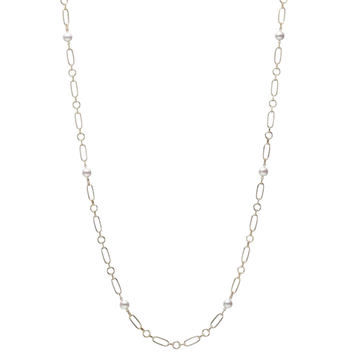 Mikimoto M Code 6.5mm Akoya Cultured Pearl Necklace in 18ct Yellow Gold