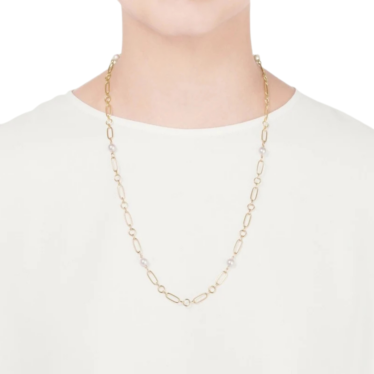 Mikimoto M Code 6.5mm Akoya Cultured Pearl Necklace in 18ct Yellow Gold