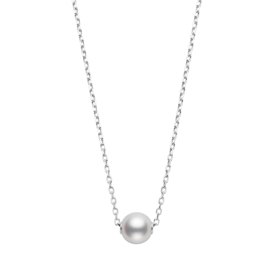 Mikimoto 8mm Akoya Cultured Pearl Pendant in 18ct White Gold