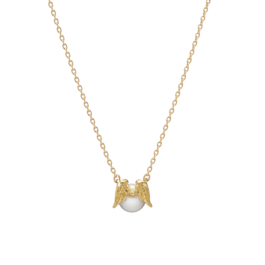 Mikimoto Angel Wings 6.25mm Akoya Cultured Pearl Pendant in 18ct Yellow Gold