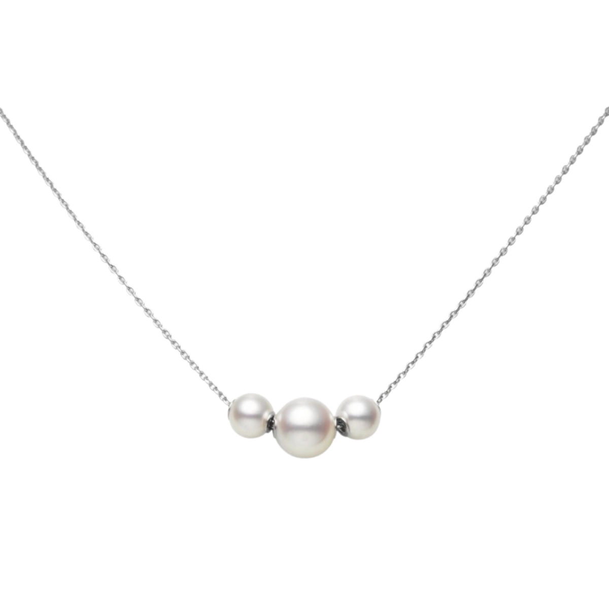 Mikimoto Pearls in Motion Akoya Cultured Pearl Pendant in 18ct White Gold
