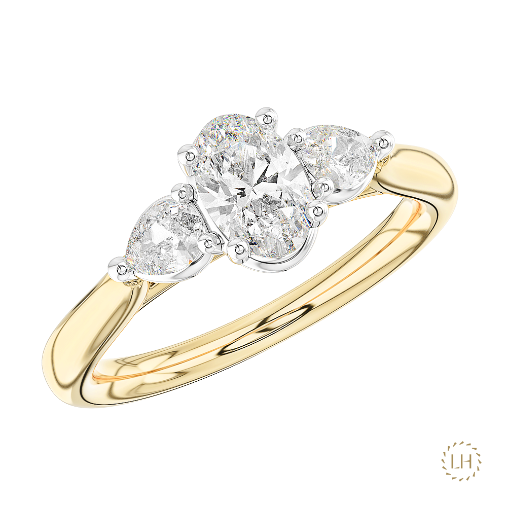 Florentine Oval 0.60ct F VS2