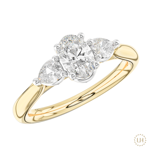 Florentine Oval 0.60ct D VS2