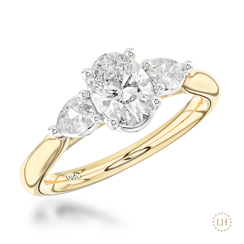 Florentine Oval 1.09ct H SI1