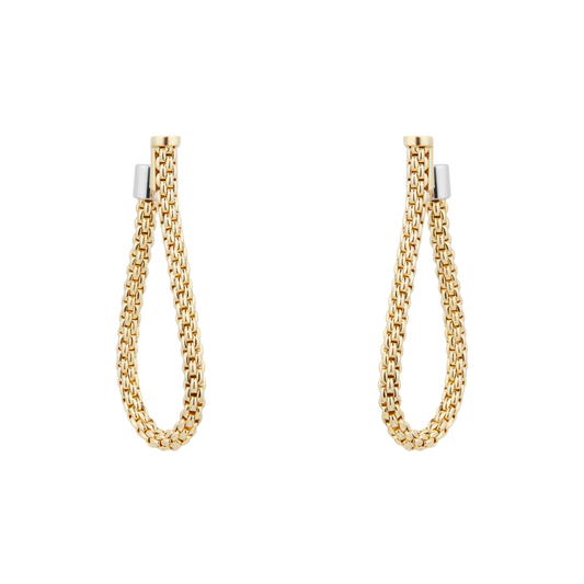 The FOPE Essentials Flex’it Medium Teardrop Earrings are a refined expression of modern Italian luxury, crafted in 18ct yellow gold.