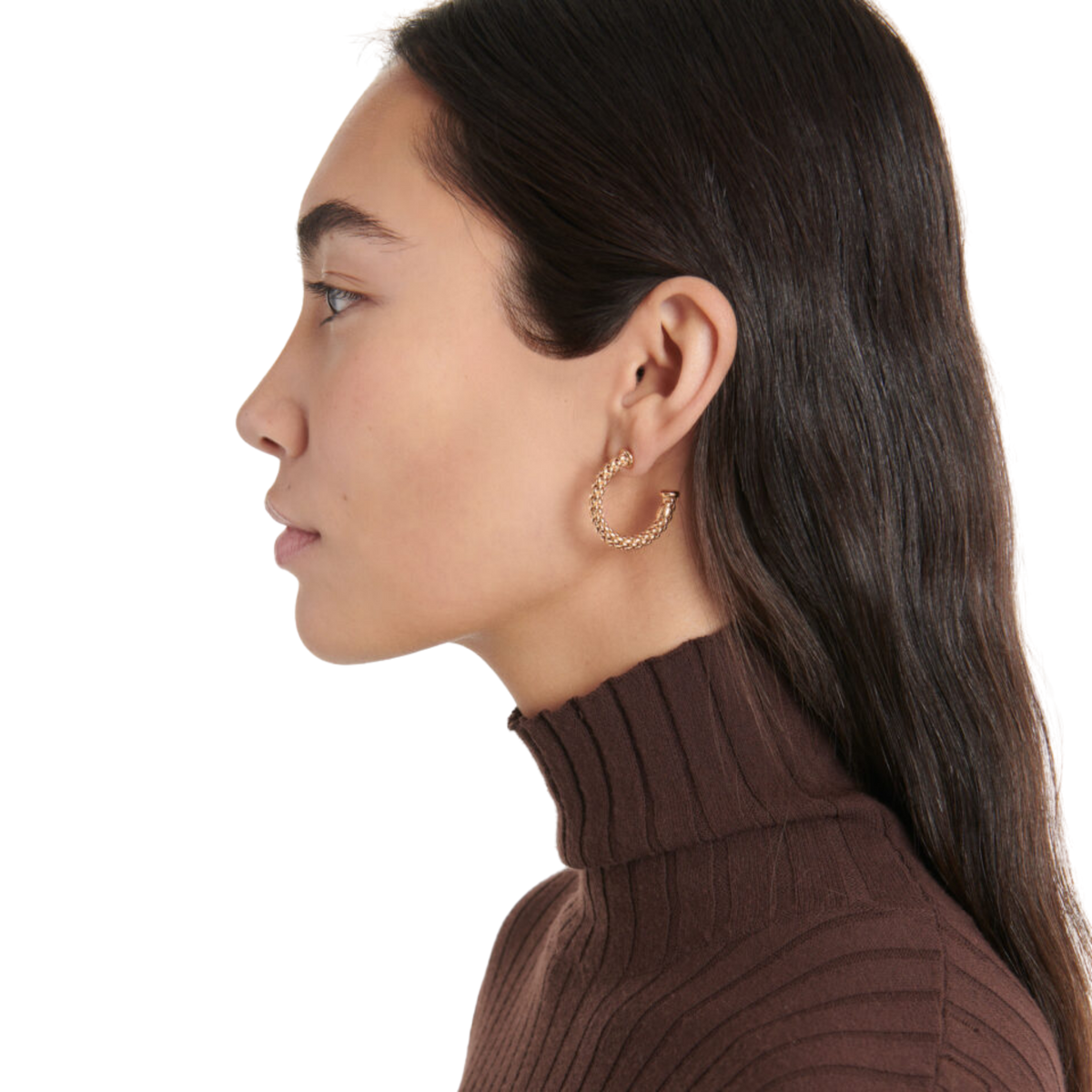 FOPE Essentials 18ct Rose Gold Small Hoop Earrings