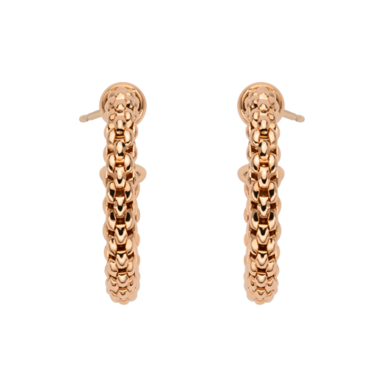 FOPE Essentials 18ct Rose Gold Small Hoop Earrings