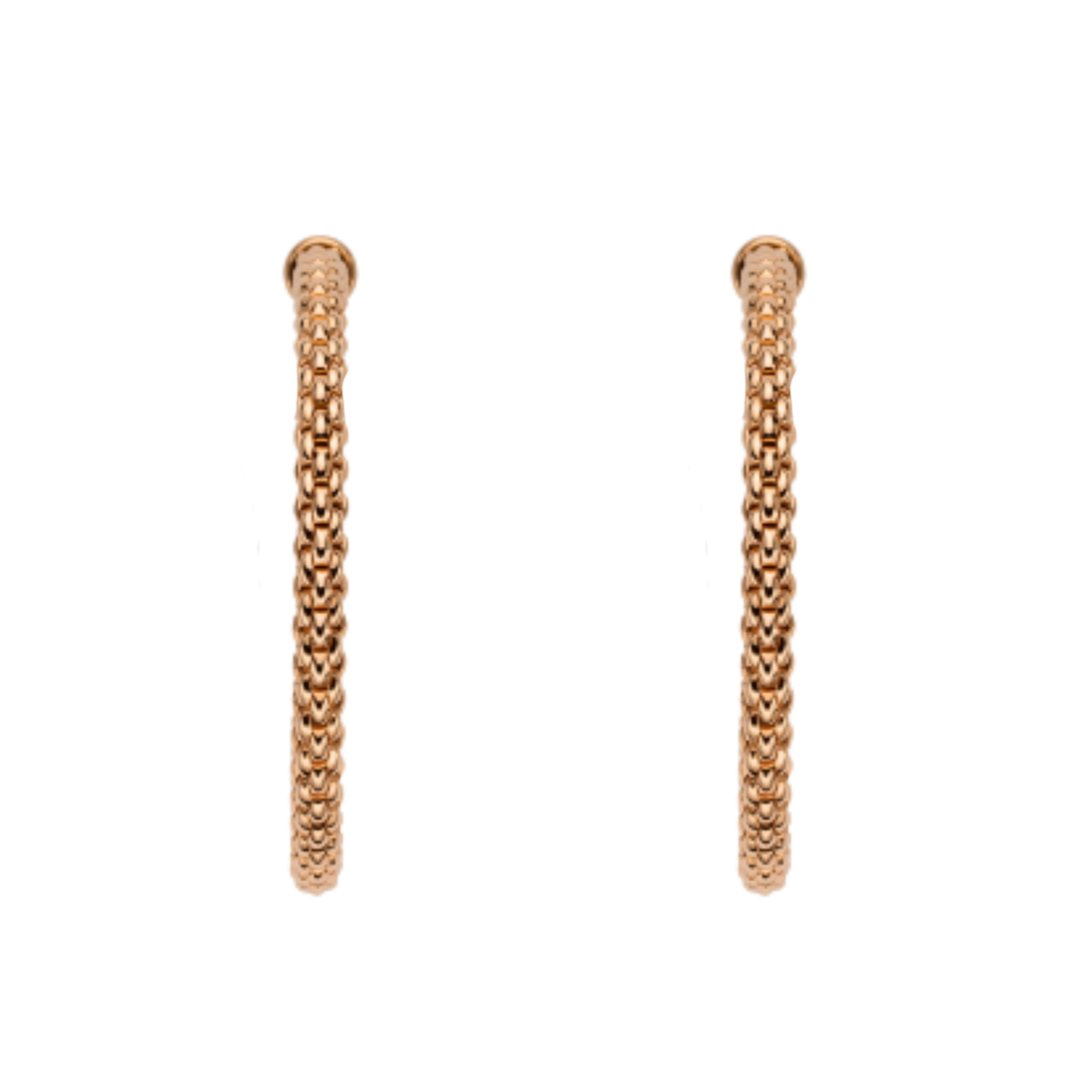 The warm tones of 18ct rose gold and their clean, contemporary silhouette make them a versatile addition to any jewellery collection.