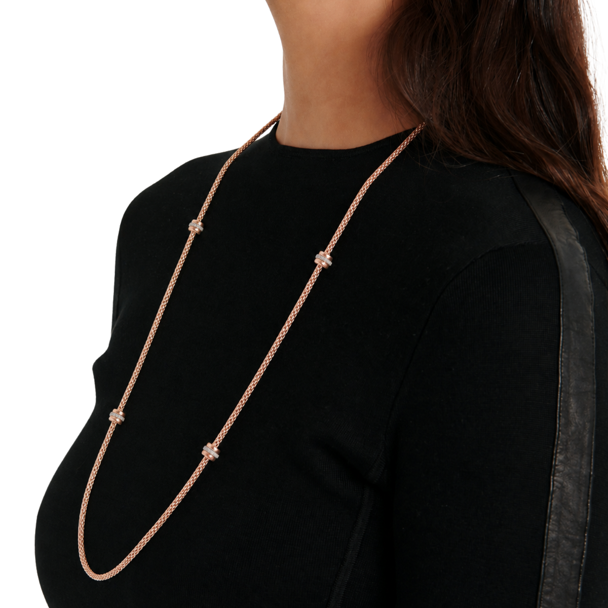 Fope Prima Flex'it necklace in 80cmcan be worn long or doubled for a beautifully layered finish.