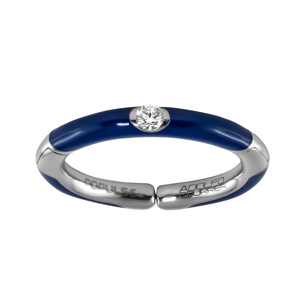 Adolfo Courrier Populse Jeans 18ct White Gold Diamond Ring