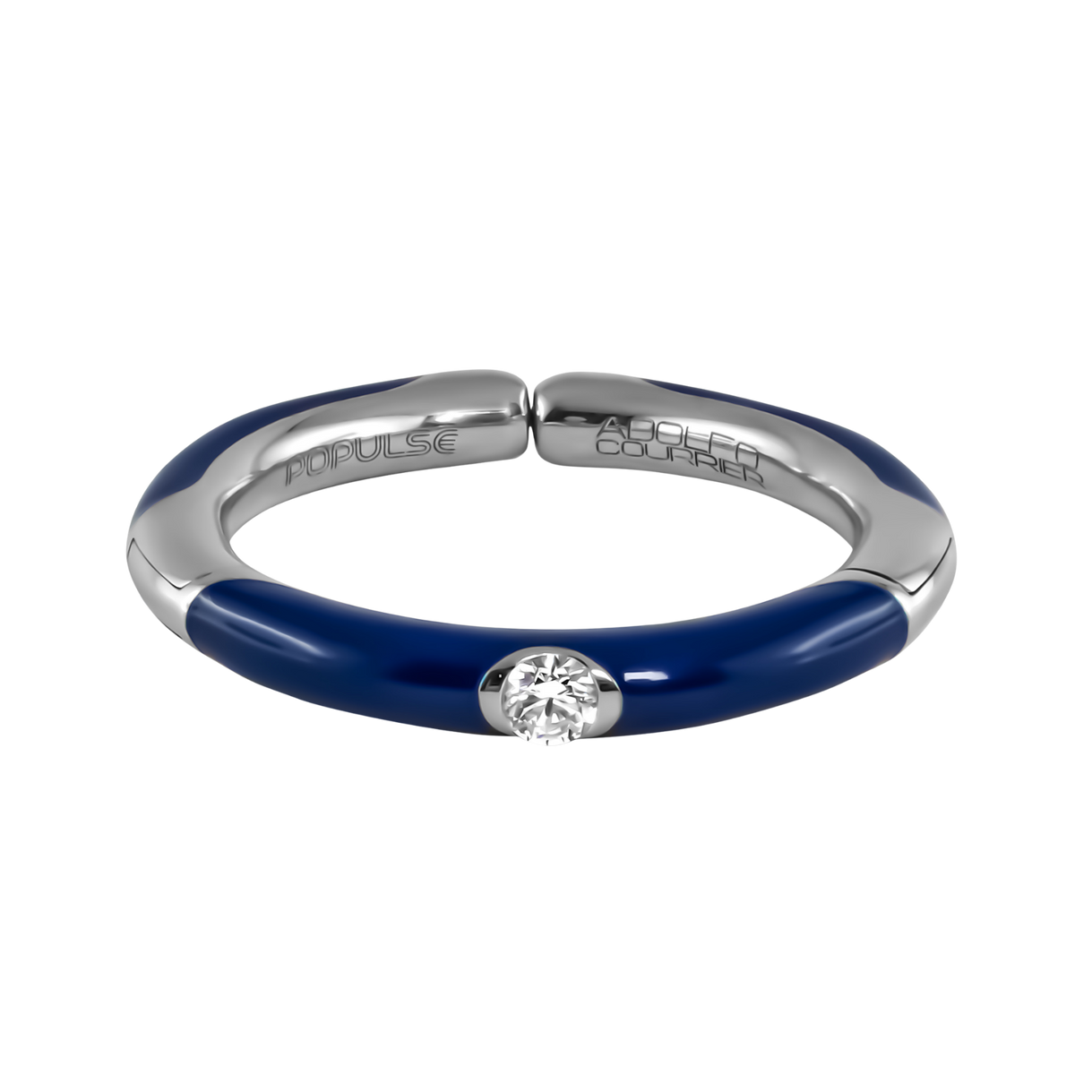Adolfo Courrier Populse Jeans 18ct White Gold Diamond Ring