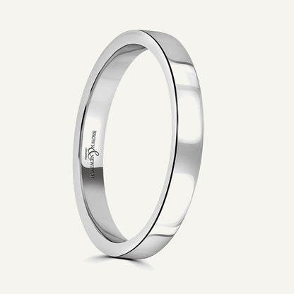 Gents Flat Court Wedding Ring