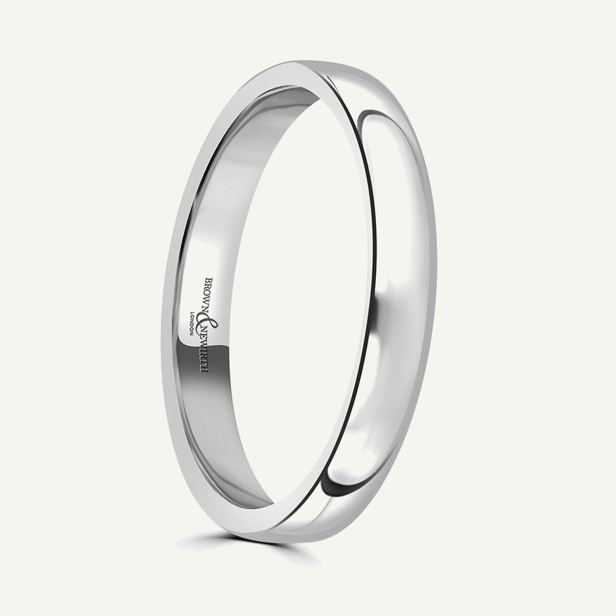 Gents Modern Court Wedding Ring