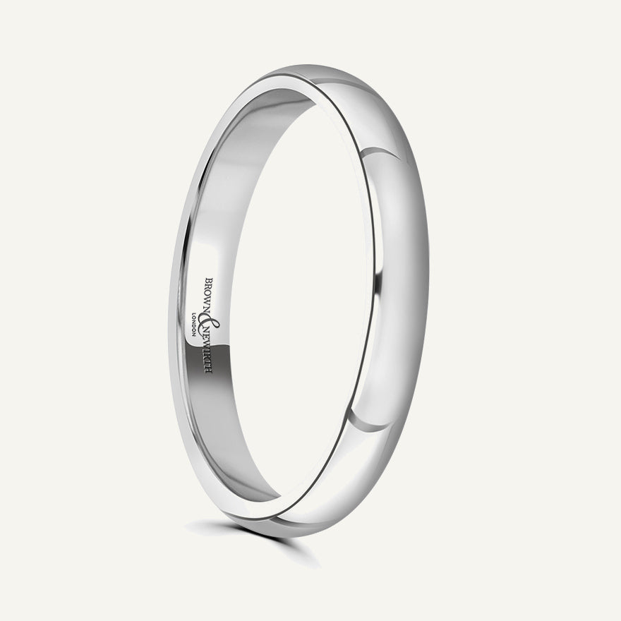 Ladies D-Shape Wedding Ring