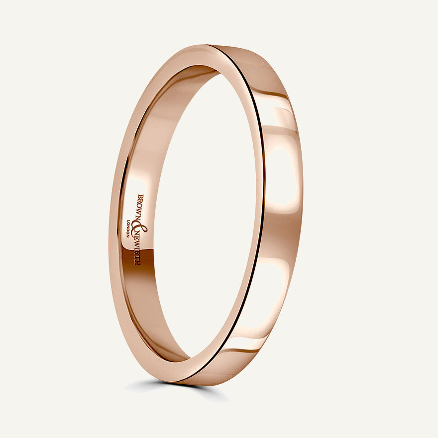 Ladies Flat Court Wedding Ring